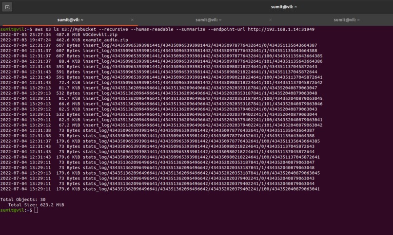 Cortx Object Storage Integration with Milvus.io – screenshot 24