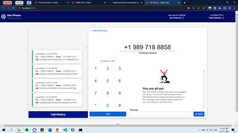 Ring Ring, Hello World – screenshot 1