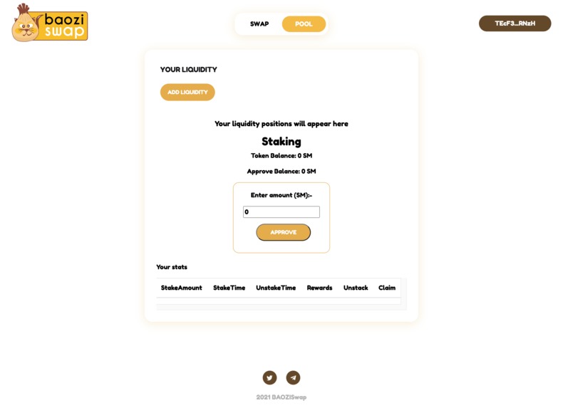 Baoziswap - Live Staking Pool – screenshot 2