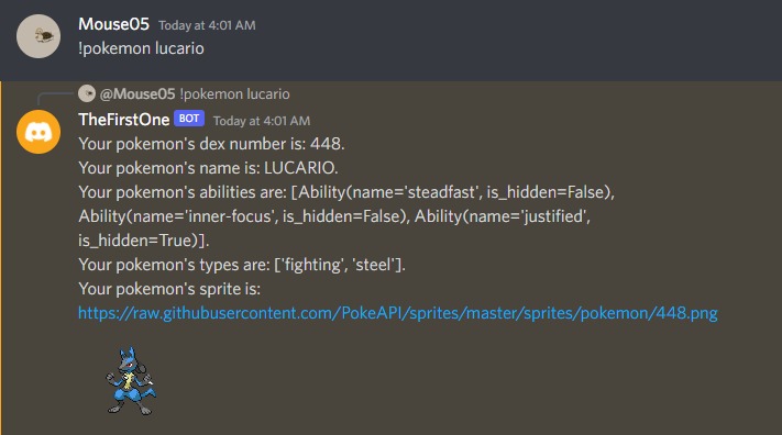 Discord Pokedex – screenshot 1