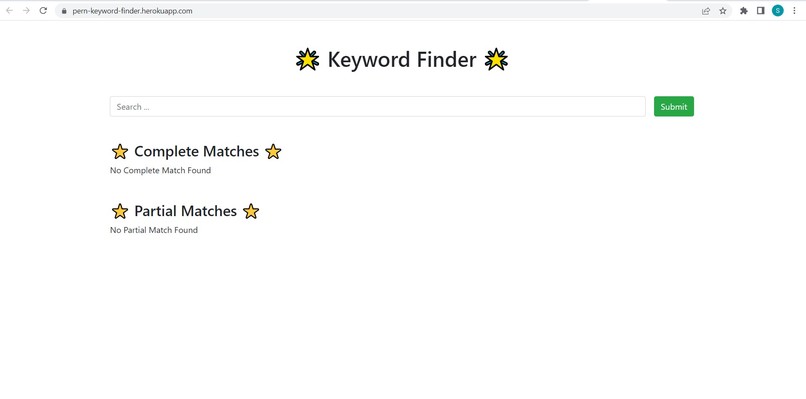 Keyword-Finder – screenshot 1
