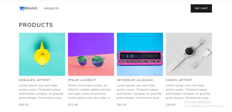 E-commerce-store – screenshot 1