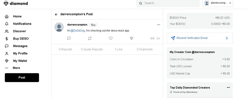 Deso Hello – screenshot 1
