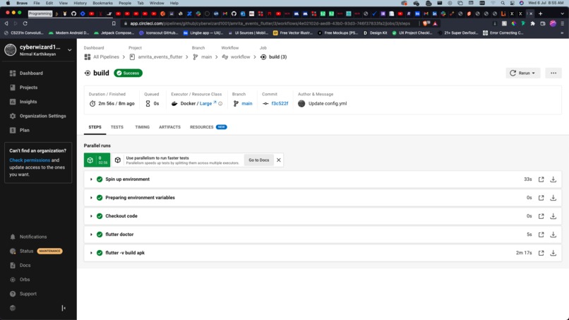 Flutter application with CircleCI CI/CD – screenshot 1