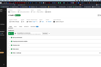 Flutter application with CircleCI CI/CD