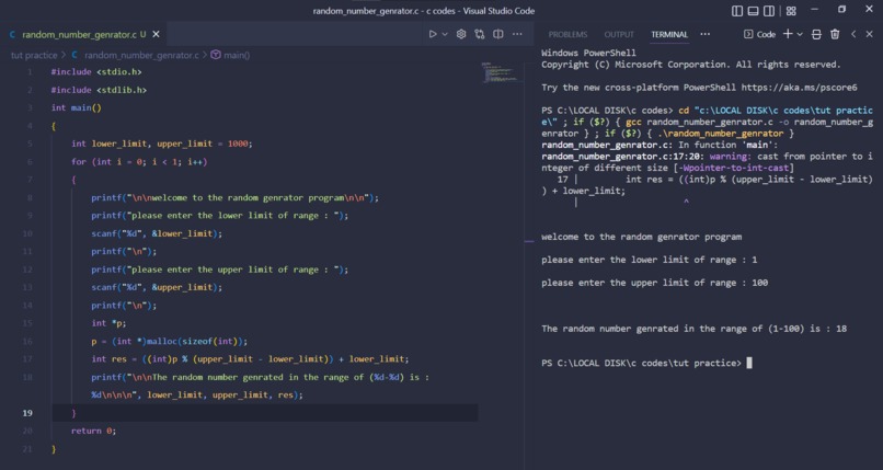 My own Random number generator  – screenshot 1
