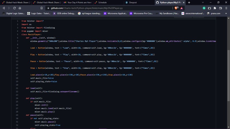 Code in Python – screenshot 2