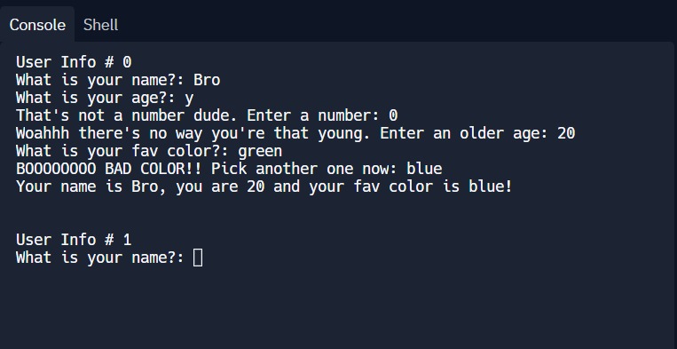 Intro to Python – screenshot 1