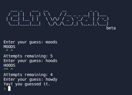 CLI Wordle(beta) – screenshot 3