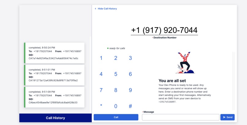 Twilio  – screenshot 1