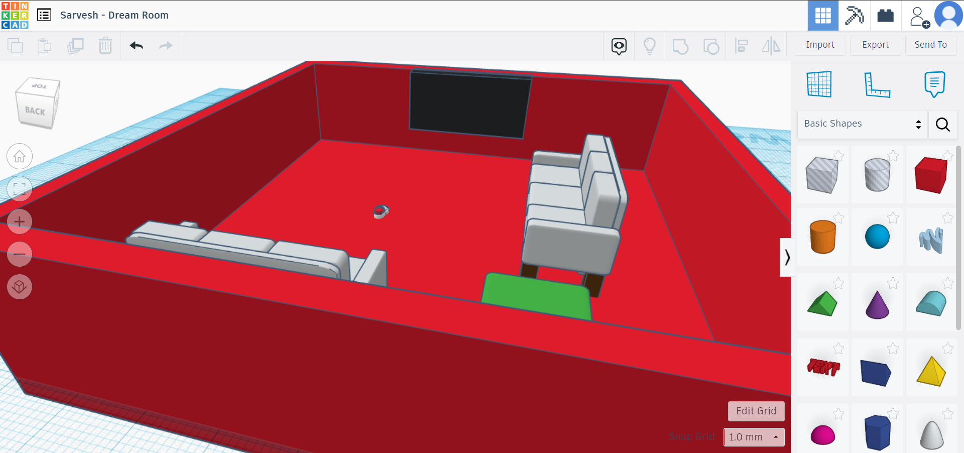 3D Model Dream Room Devpost