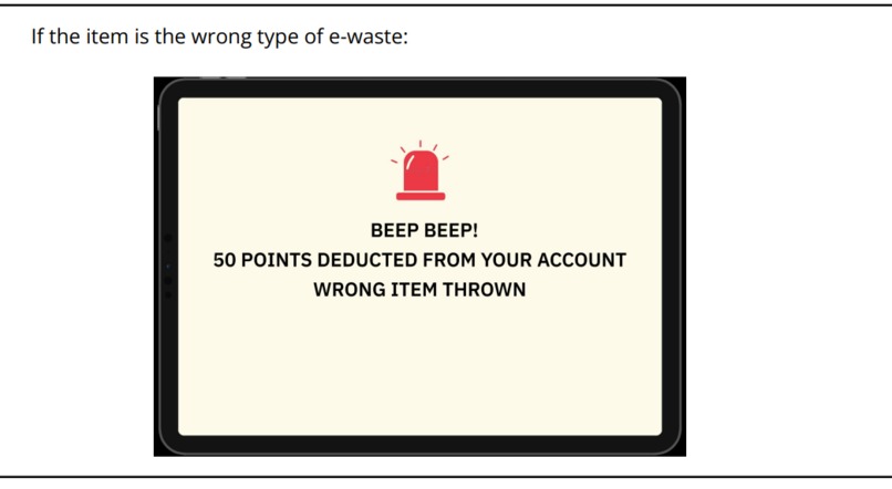 E-waste Bin upgrade – screenshot 7