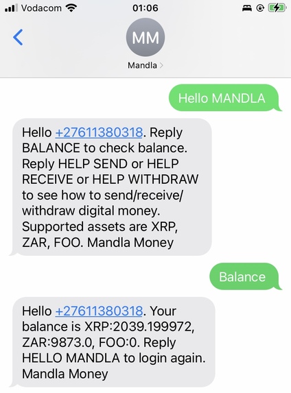 Mandla Money SMS Wallet – screenshot 2