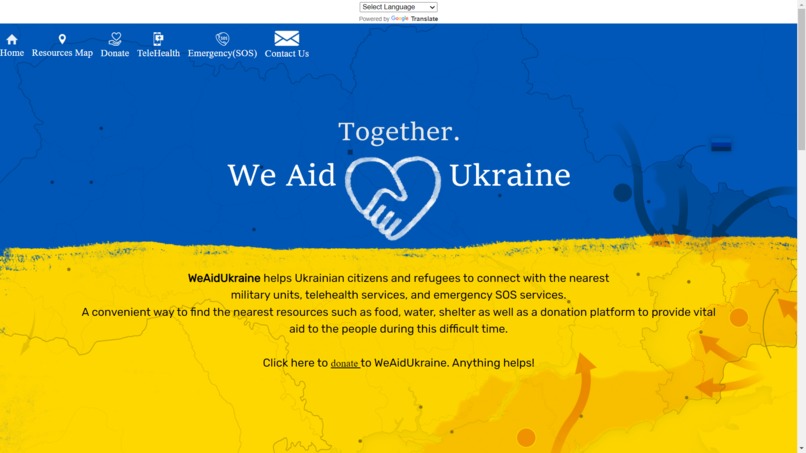 WeAidUkraine – screenshot 1