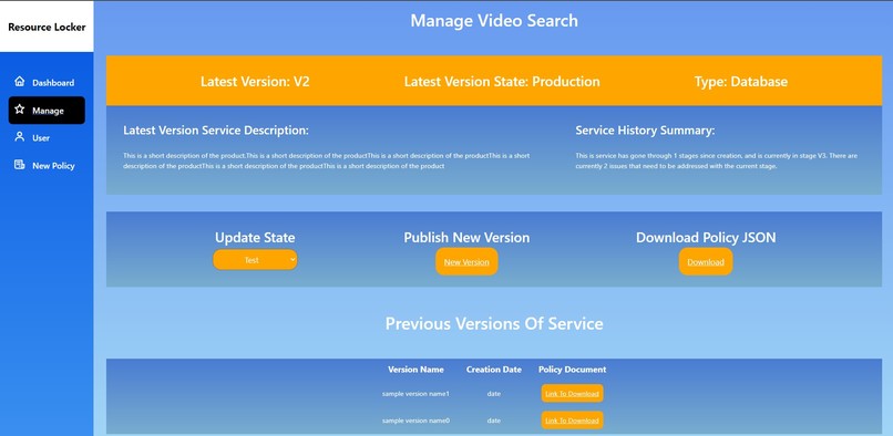 Service locker – screenshot 1