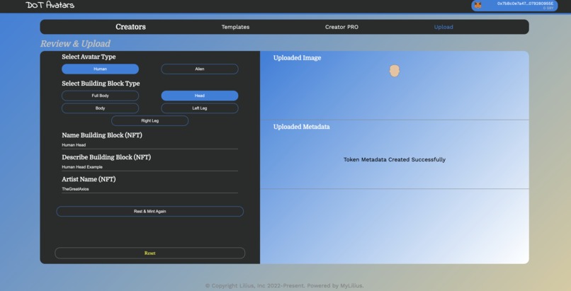 DOT Avatars: Collaborative NFTs – screenshot 3