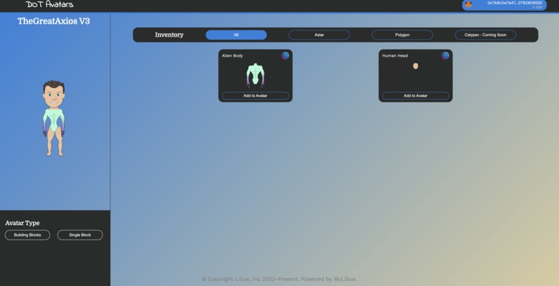 DOT Avatars: Collaborative NFTs – screenshot 2