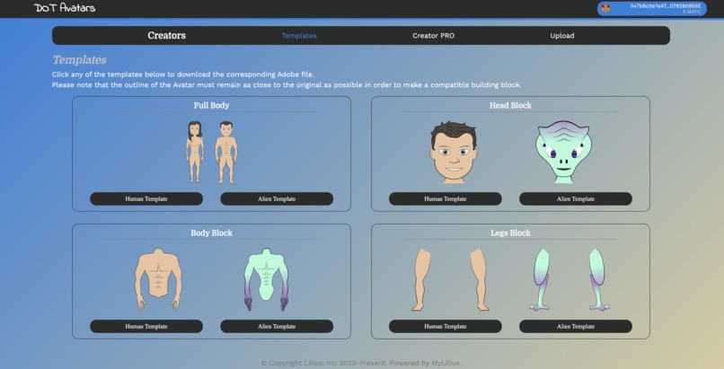DOT Avatars: Collaborative NFTs – screenshot 1