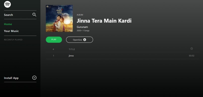 Spotify Web 3.0 Blockchain App with React and Moralis. – screenshot 1