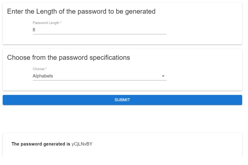 Password Generator App – screenshot 3