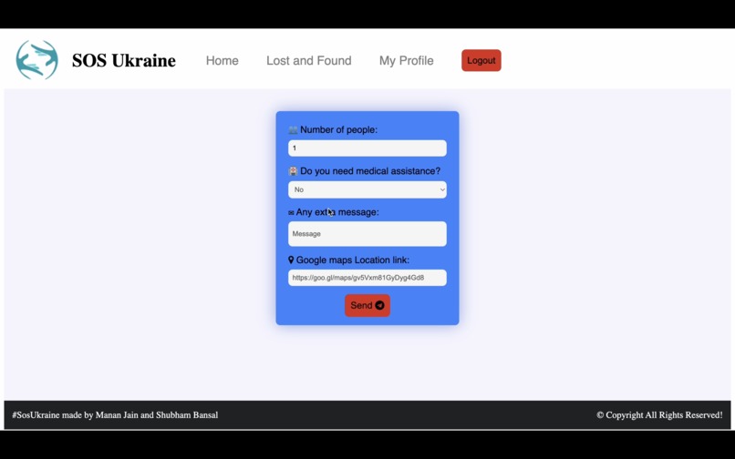 SosUkraine – screenshot 2