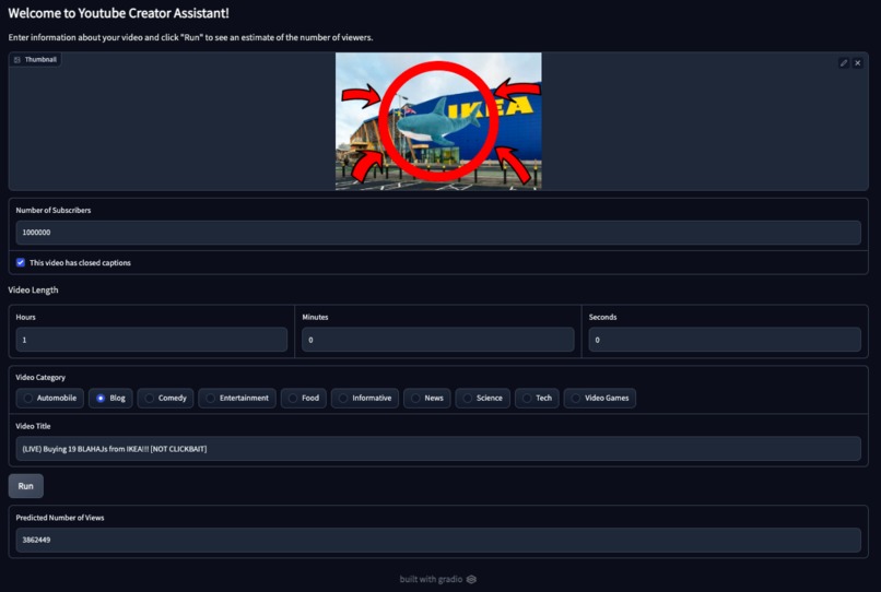 YouTube Creator Assistant – screenshot 1