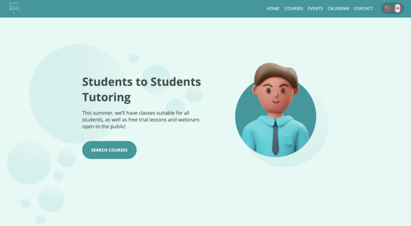 Students to Students Tutoring Website – screenshot 1