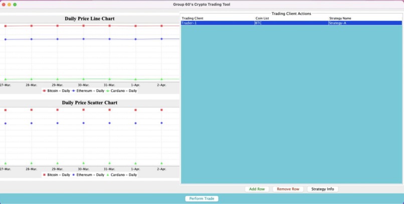 Crypto Trading System – screenshot 1