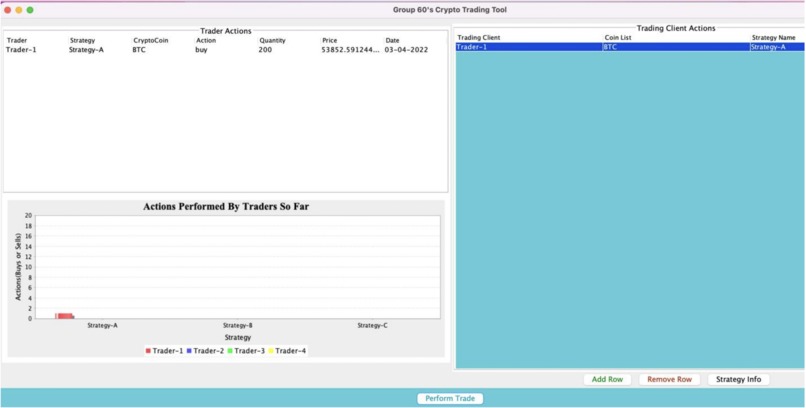 Crypto Trading System – screenshot 3
