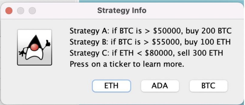 Crypto Trading System – screenshot 4