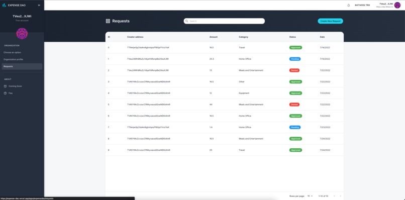 ExpenseDAO – screenshot 1