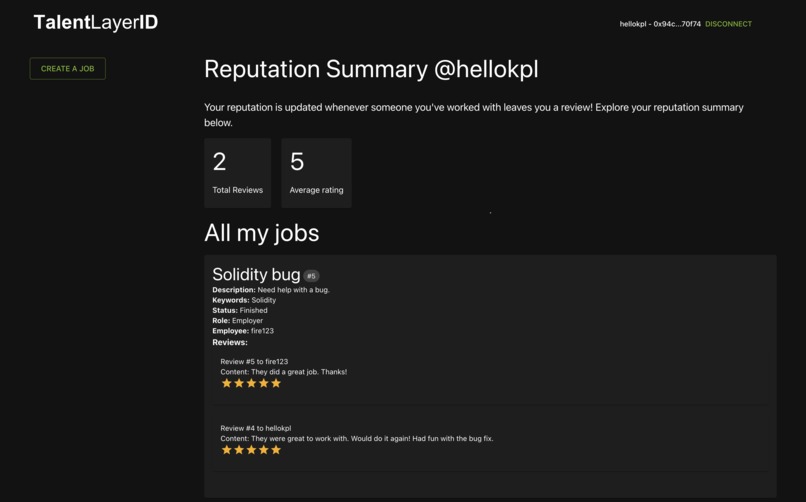 TalentLayer: Infrastructure for open labor markets – screenshot 6