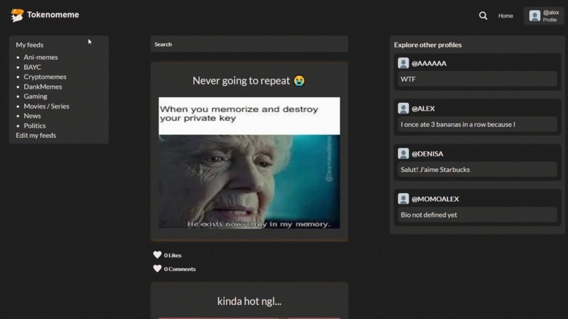 Tokenomeme – screenshot 5
