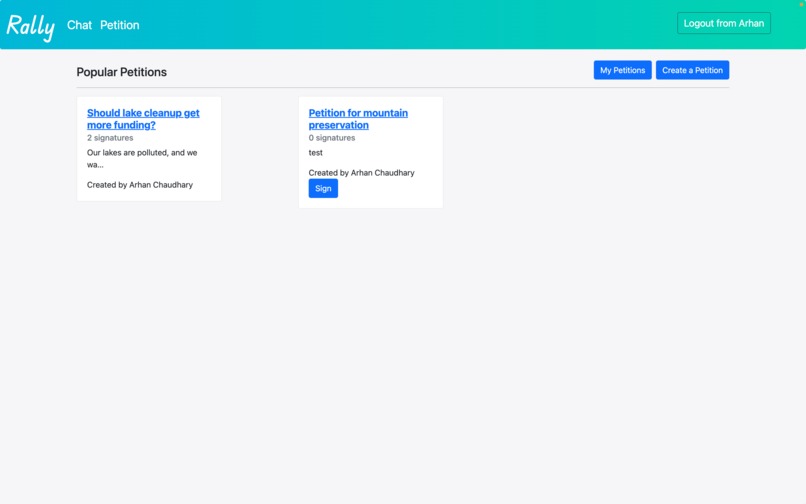 Rally – screenshot 1