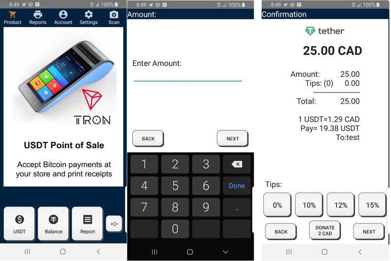 USDT Point of Sale – screenshot 2