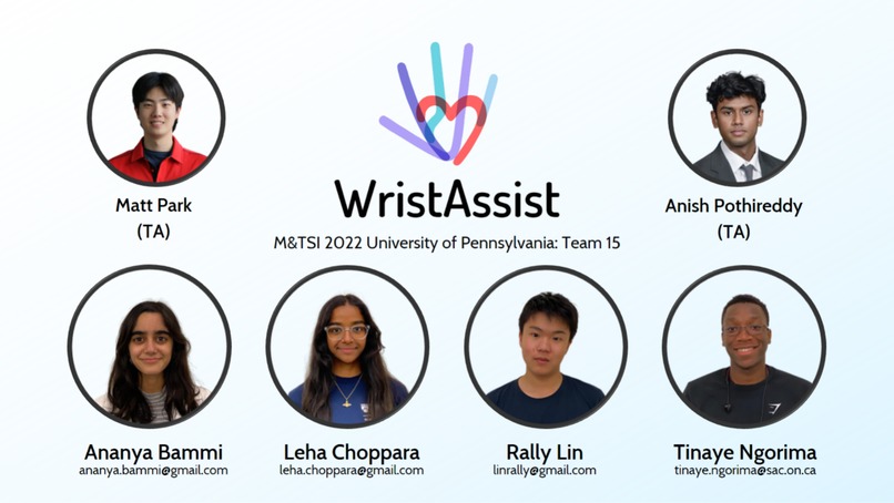 Team 15 - WristAssist – screenshot 1