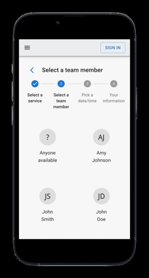 Booking app for retail businesses – screenshot 4