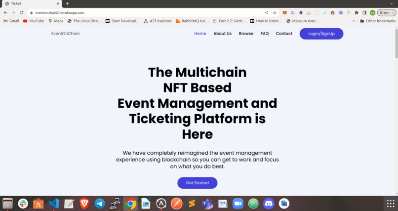 EventOnChain – screenshot 1