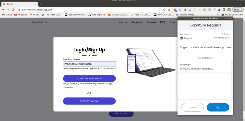 EventOnChain – screenshot 4