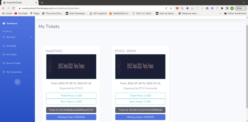 EventOnChain – screenshot 5