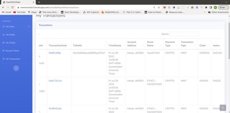 EventOnChain – screenshot 7
