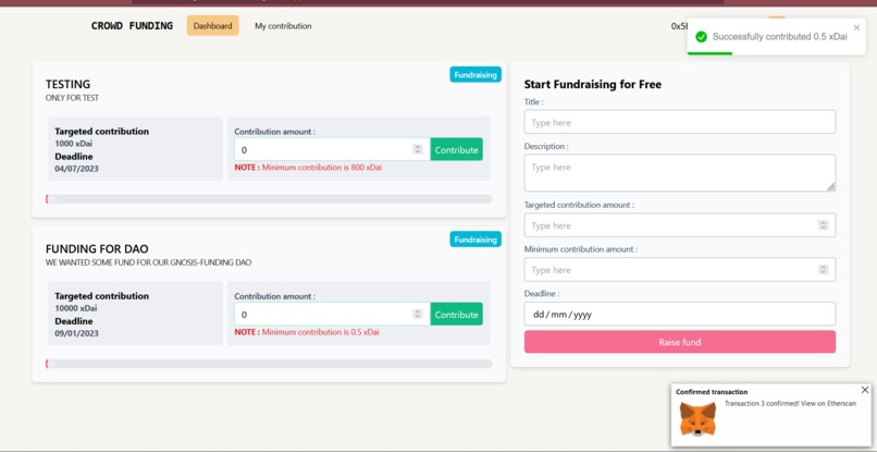 GNOSIS CROWDFUNDING – screenshot 3