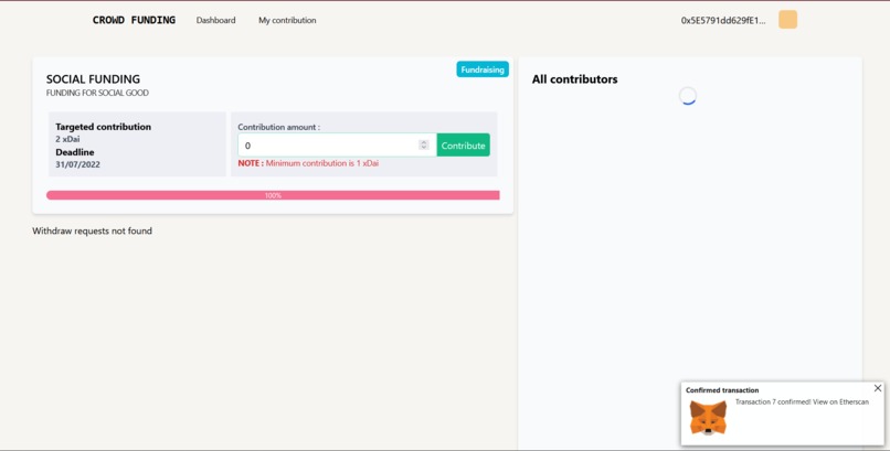 GNOSIS CROWDFUNDING – screenshot 4
