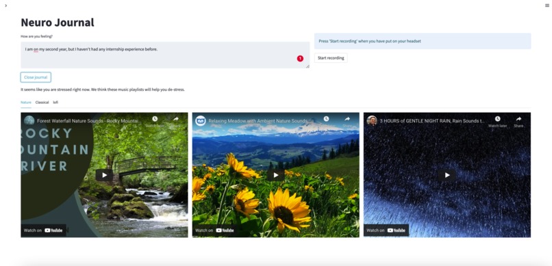 NeuroJournal – screenshot 1