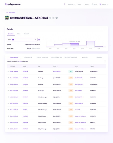 Transaction Explorer Polygon – screenshot 3