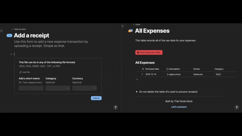 Mindee for Coda – screenshot 1