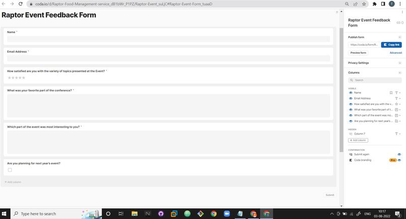 Andriod feedback form apk – screenshot 1