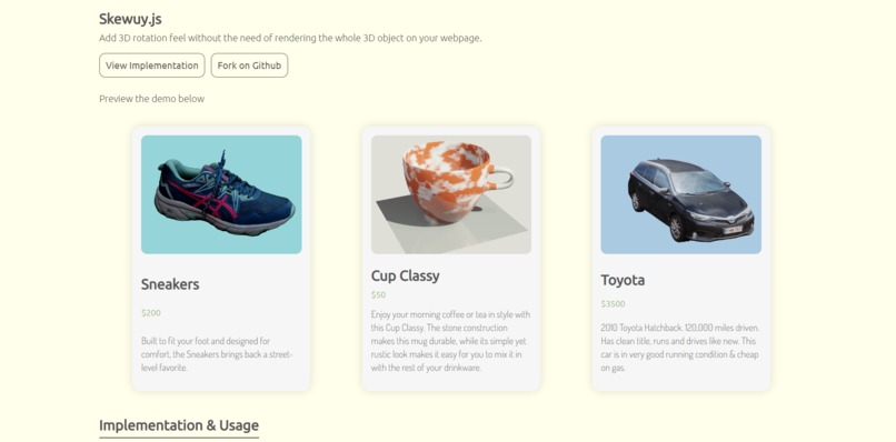 Skewuy.Js – screenshot 1