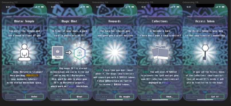 Minter Guru - the dApp to immortalize your memories – screenshot 1