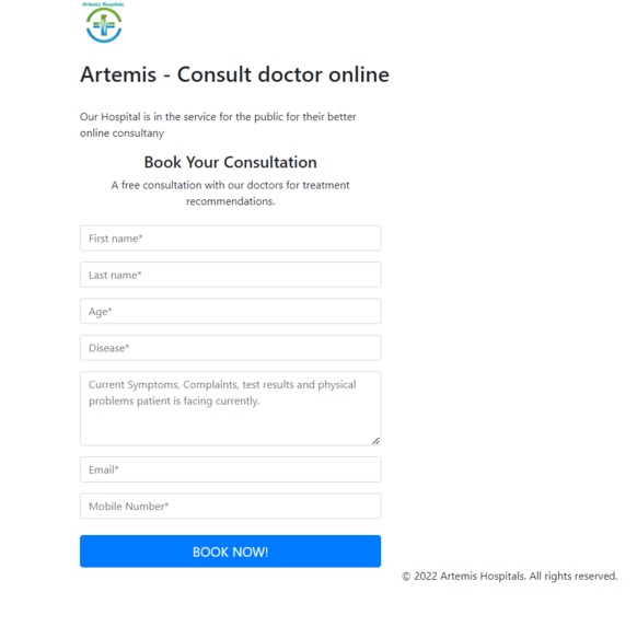 Artemis Hospitals – screenshot 5